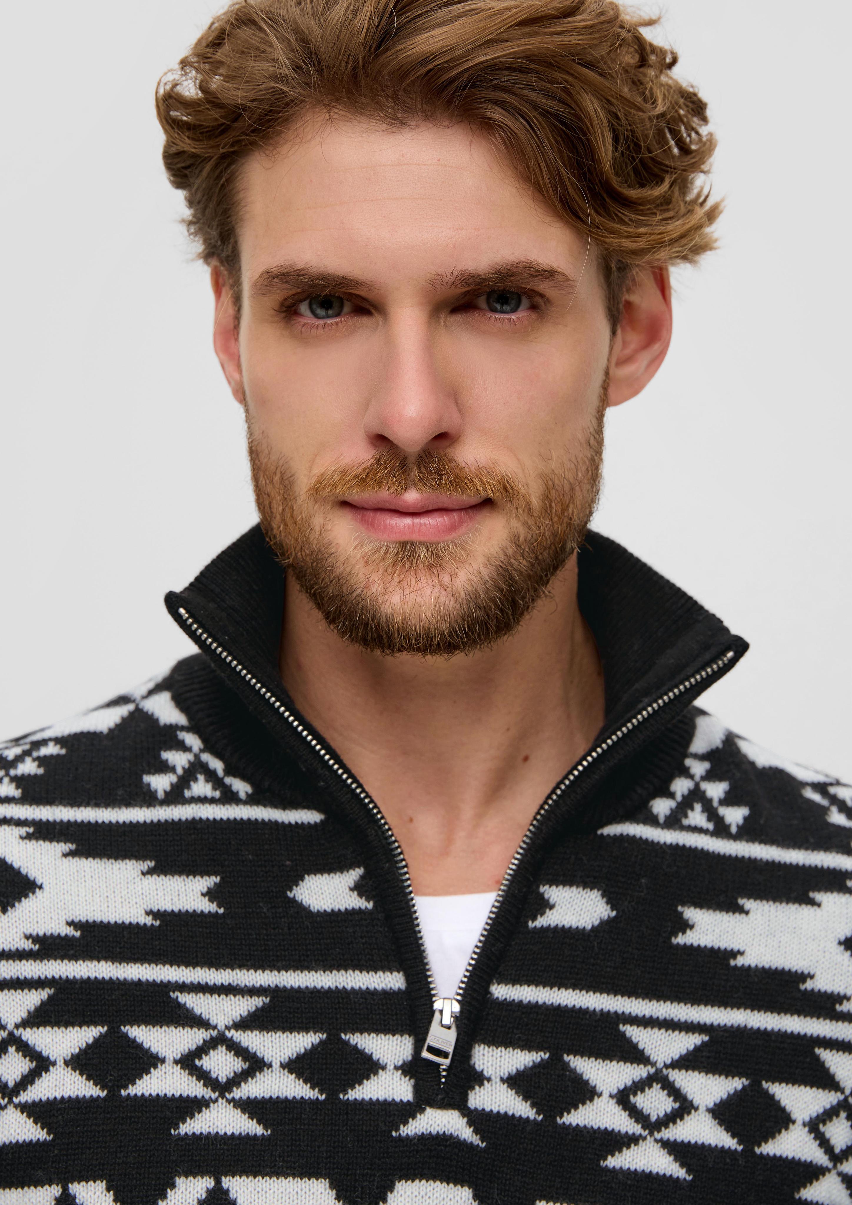 Troyer mit Jacquard-Muster  2137419-99A3
