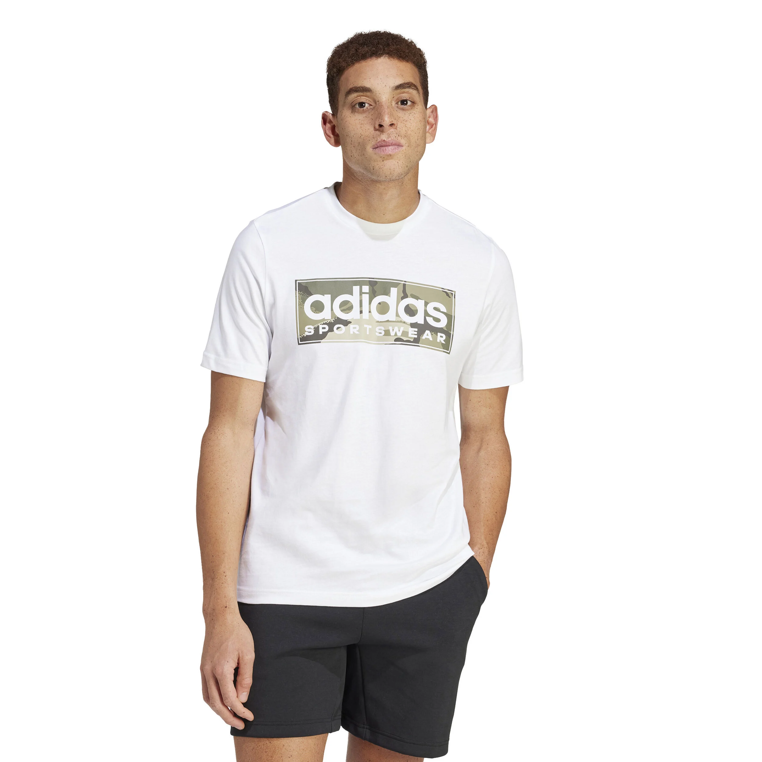 Camo Graphic 2 T-Shirt Herren - Weiß, Oliv