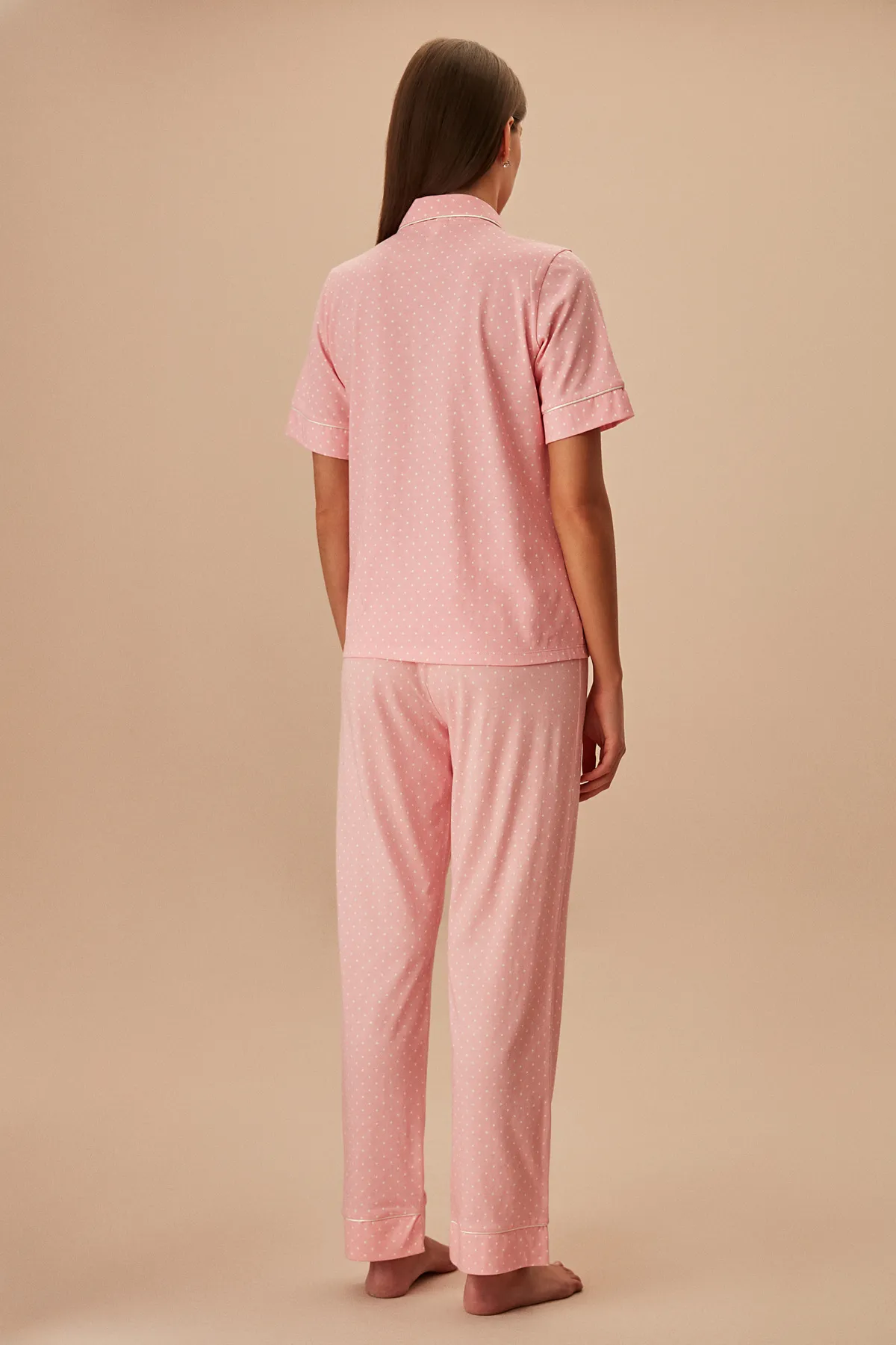 SUWEN  Spitzes maskulines Pyjama-Set