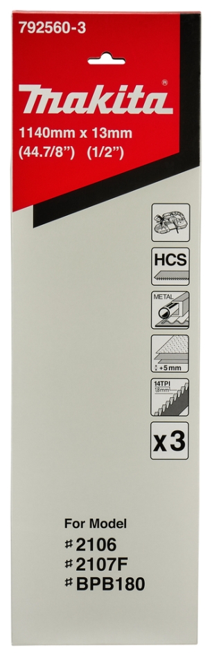 Makita Zubehör 792560-3 Metallsägeblatt 1140x13mm HCS