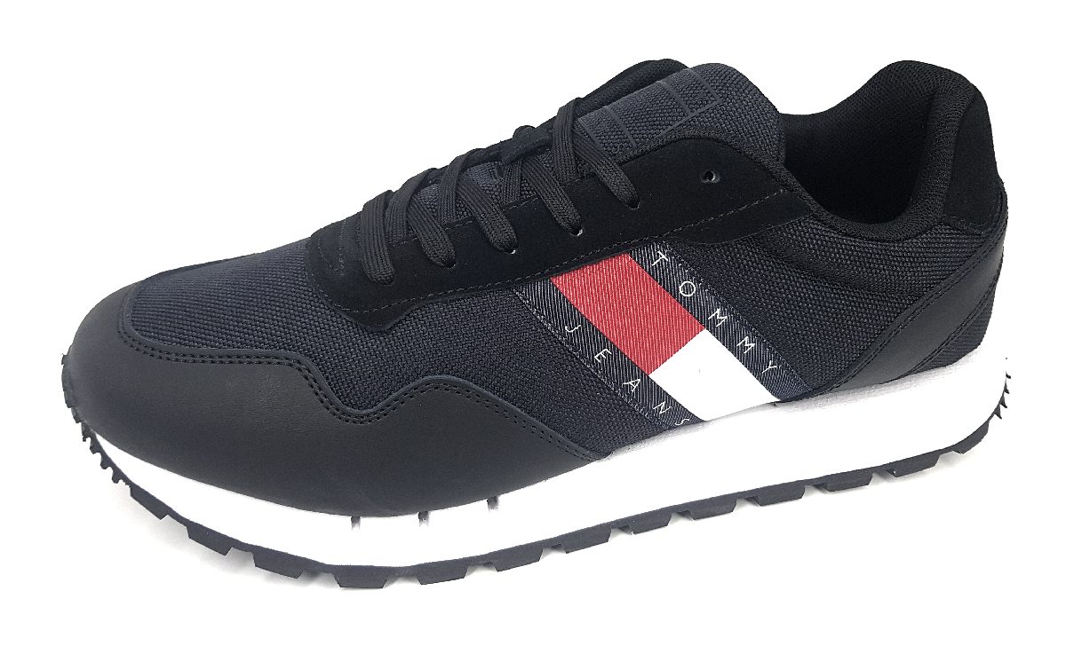 Tommy Hilfiger retro runner ESS EM0EM01081 Schwarz BDS black
