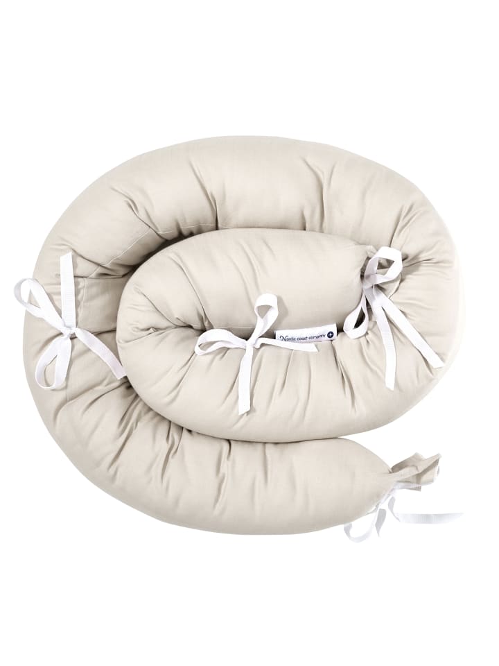 nordic coast company  Bettschlange in Natur- (L) 180 cm günstig kaufen onesize