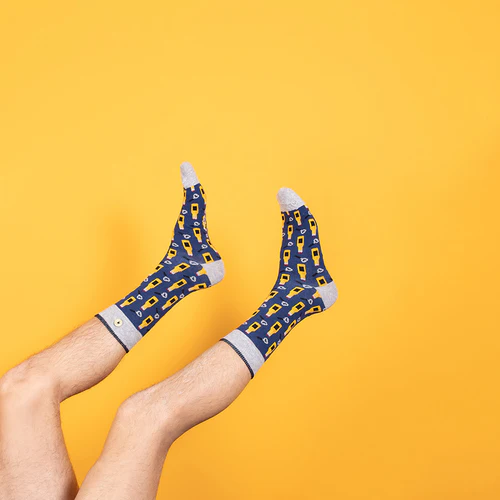 Bruno & Alix blue socks