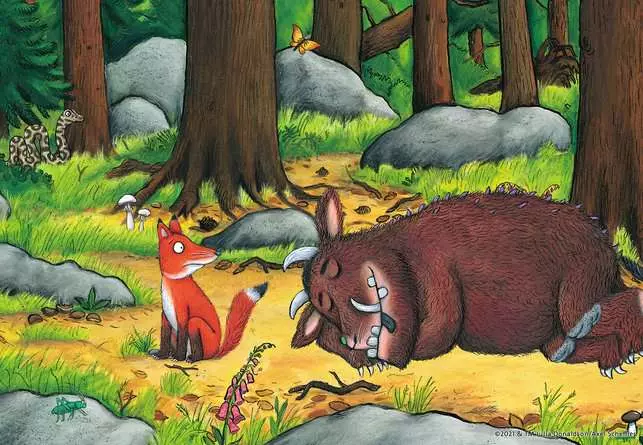 Kinderpuzzle ab 3 Jahren - Grüffelo und die Tiere des Waldes - 12 Teile