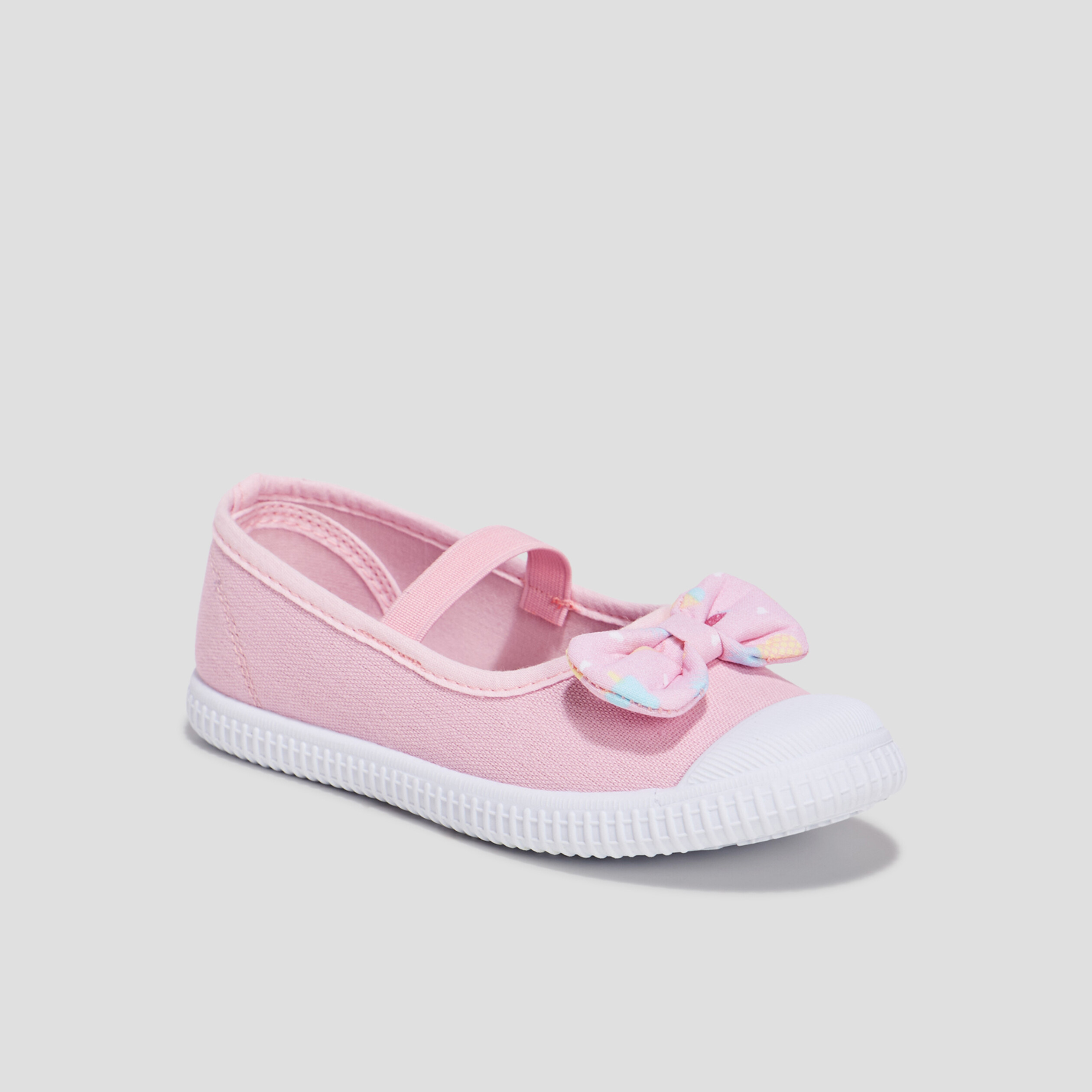 Babies en toile avec noeuds rose fille | La Halle