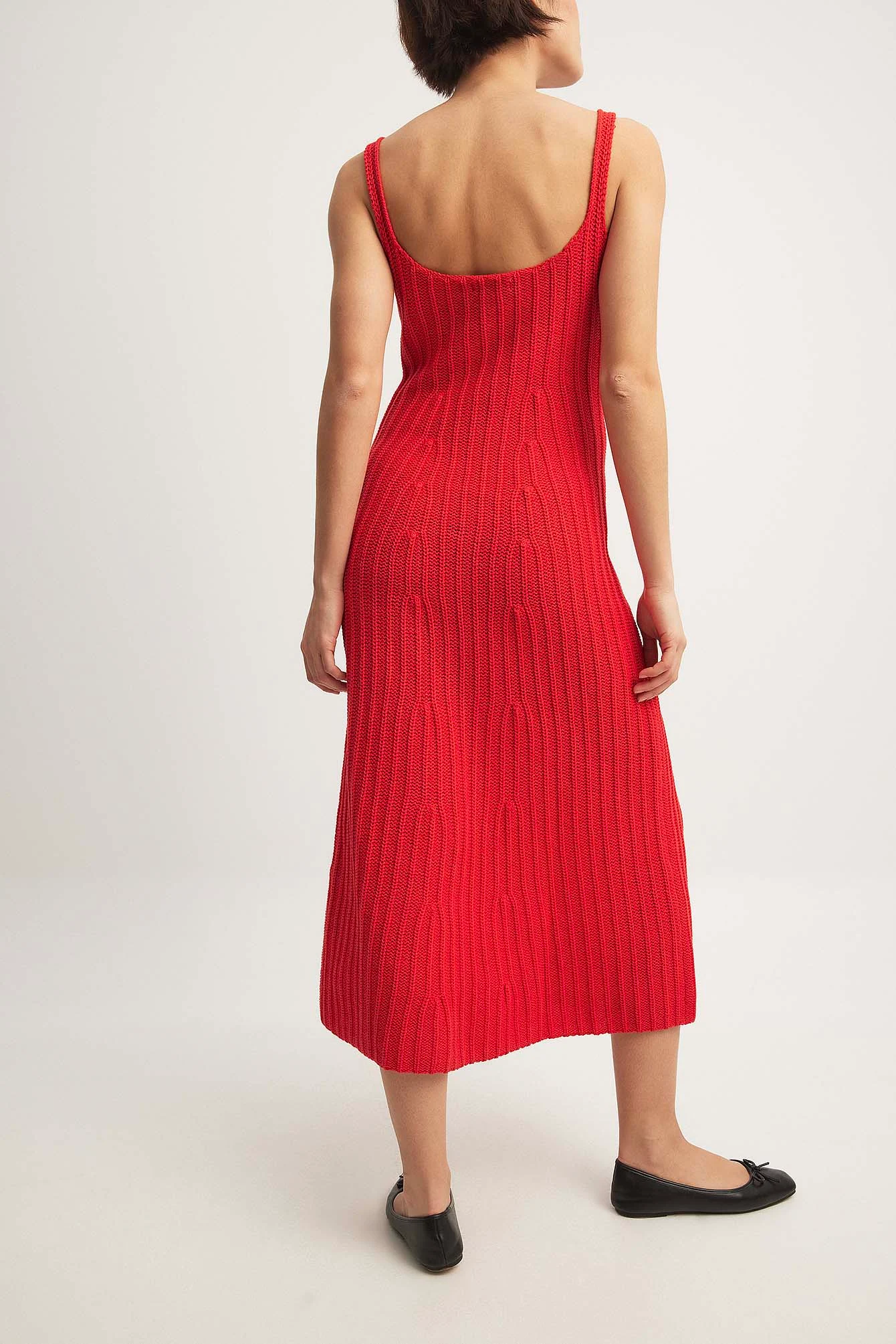Gestricktes Midi-Kleid