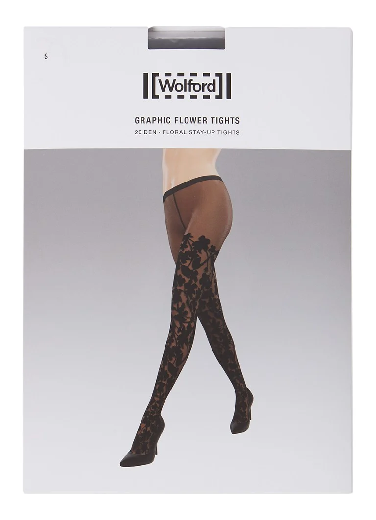 Colanți Wolford cu imprimeu floral, 20 denieri