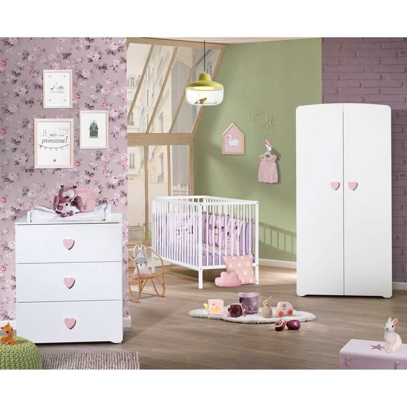 Lit bébé 120x60 First blanc