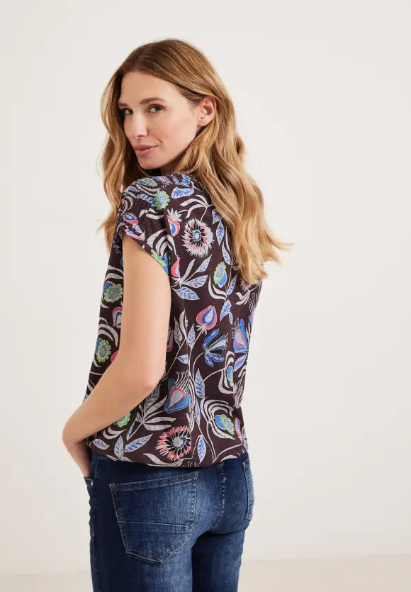 CECIL Shirt mit Smock Schultern