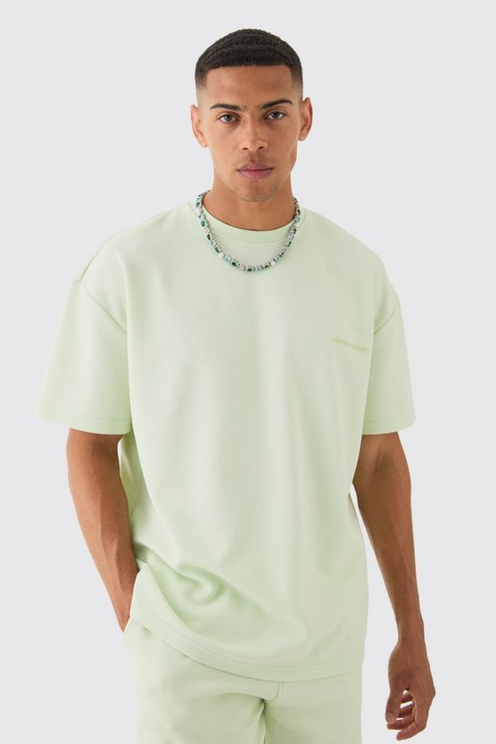 Oversize T-Shirt mit High Build Pique Limited Print