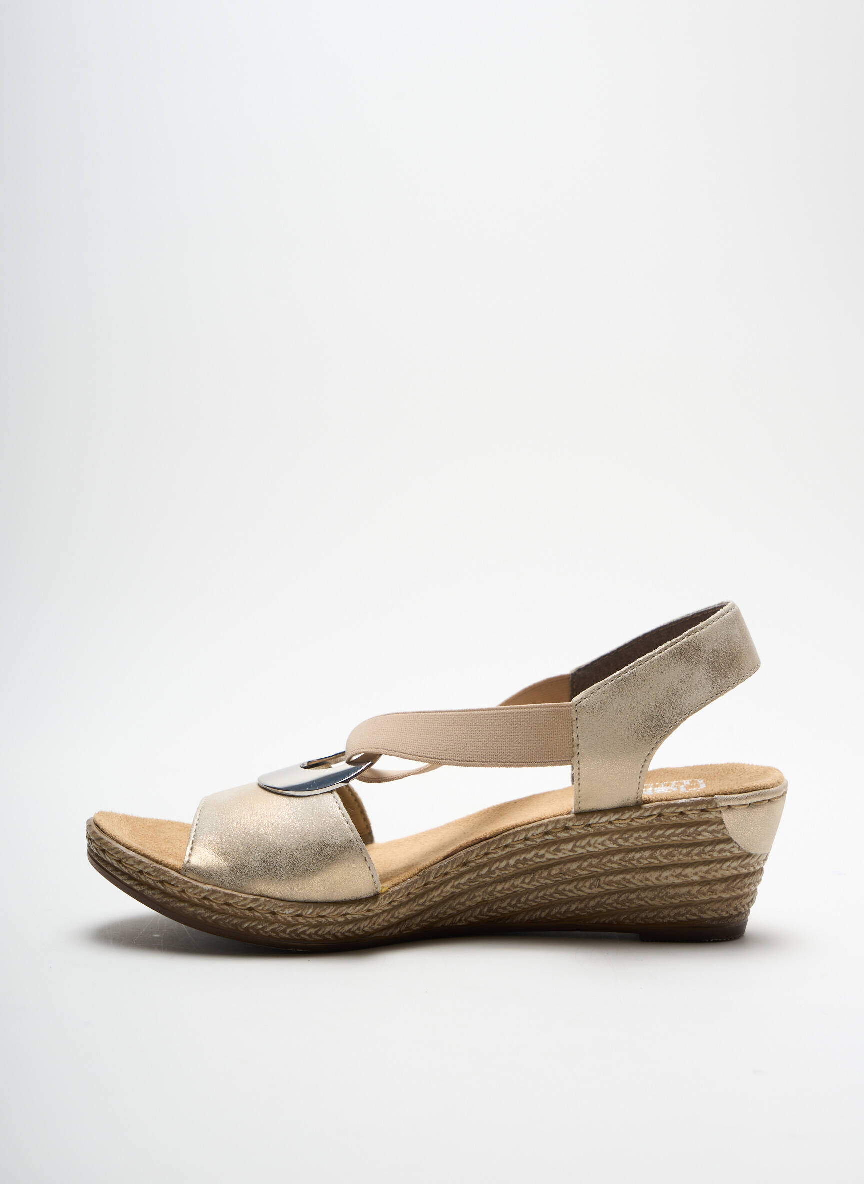 Rieker Sandales Nu Pieds Femme couleur beige