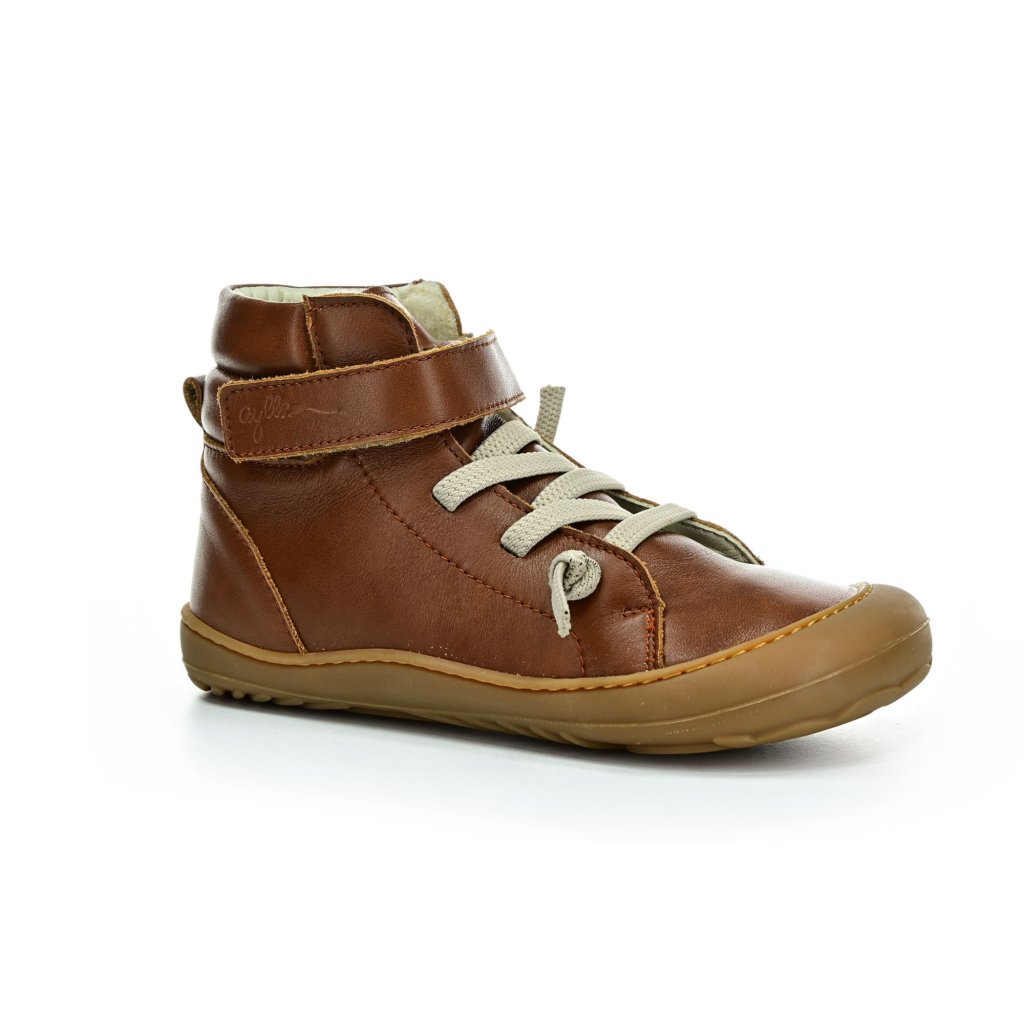 Aylla Chiri Kids EVO braune Winter-Barfußschuhe