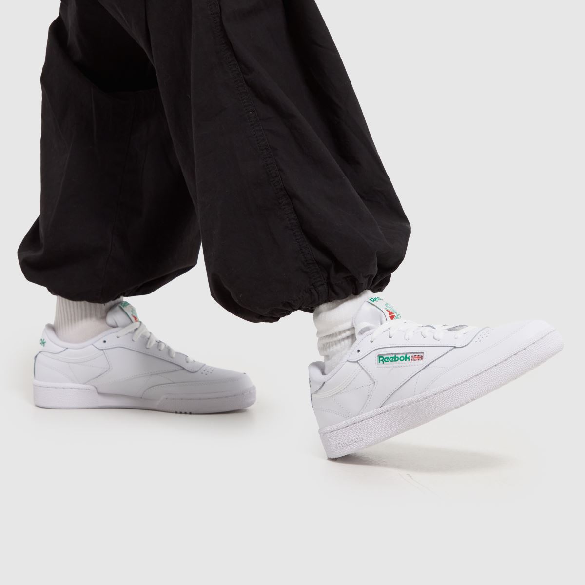 Tenisky Reebok Club C 85 v bílé a zelené barvě