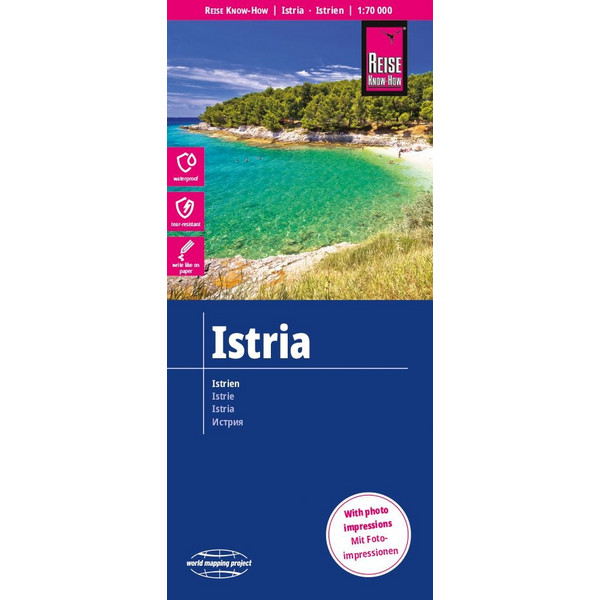 REISE KNOW-HOW LANDKARTE ISTRIEN / ISTRIA (1:70.000) - Straßenkarte