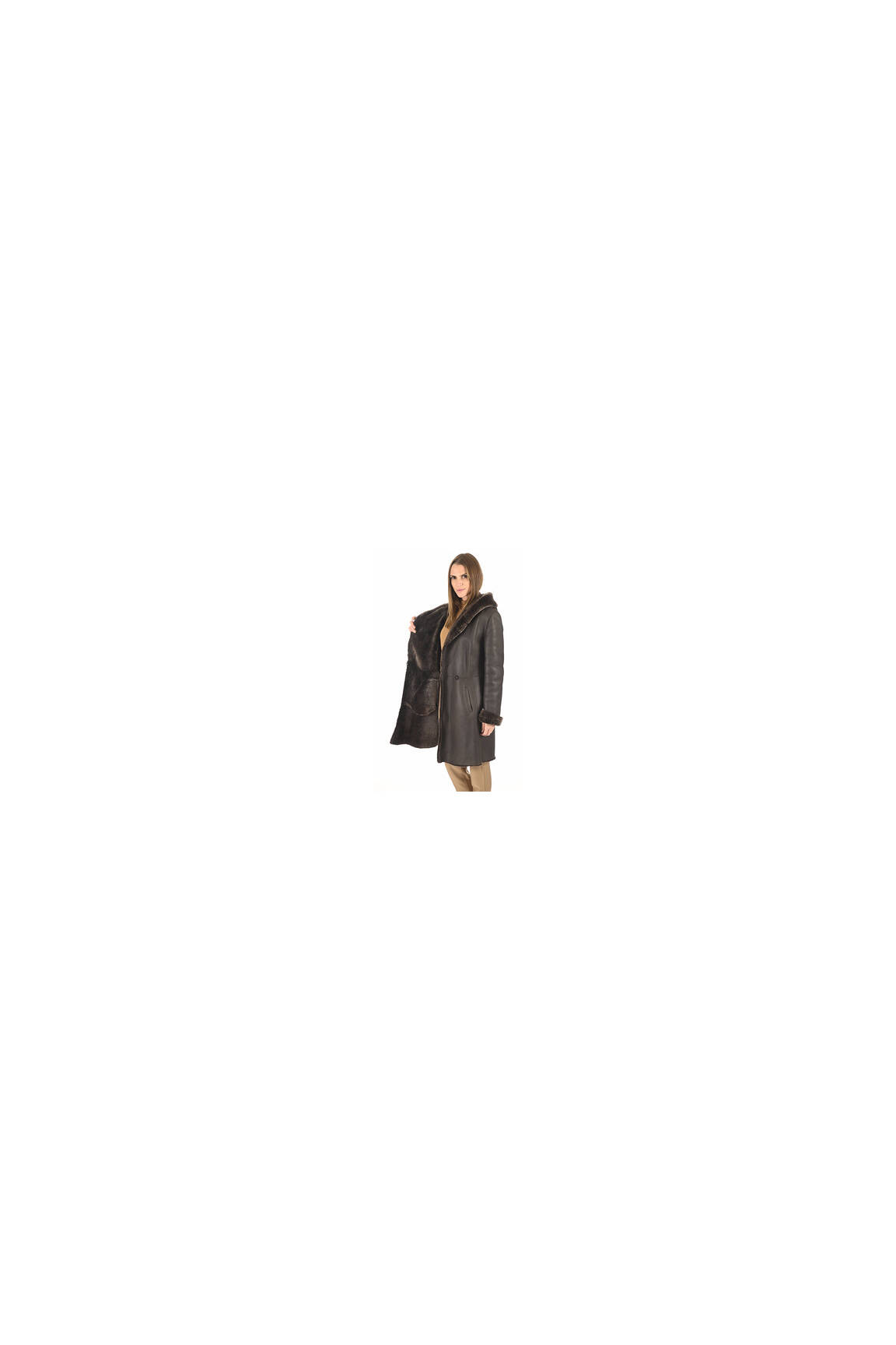 La Canadienne Manteaux Longs Femme couleur marron