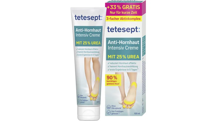 tetesept med foot care Anti-Hornhaut Urea Creme 75 ml