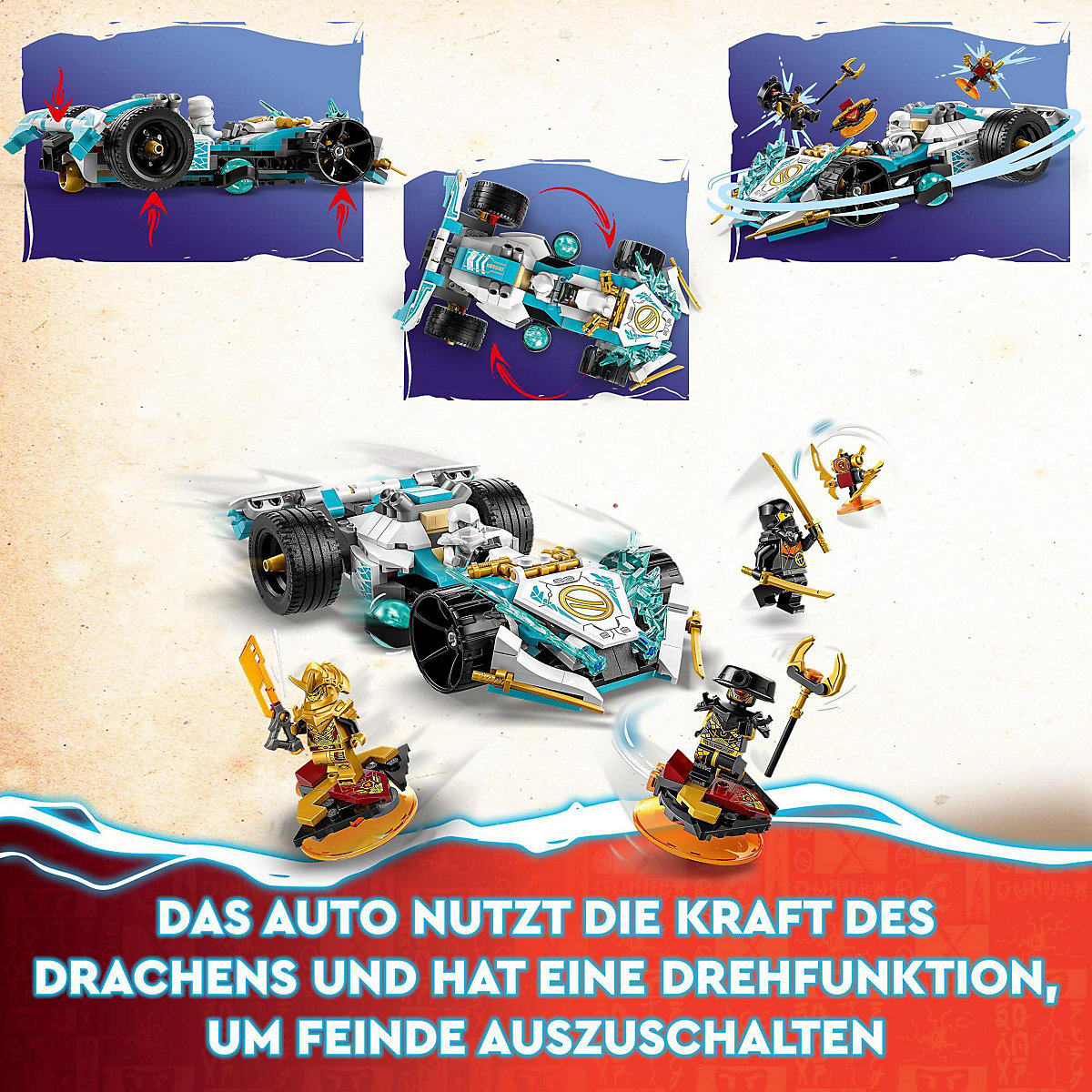 LEGO® Ninjago 71791 Zanes Drachenpower-Spinjitzu-Rennwagen