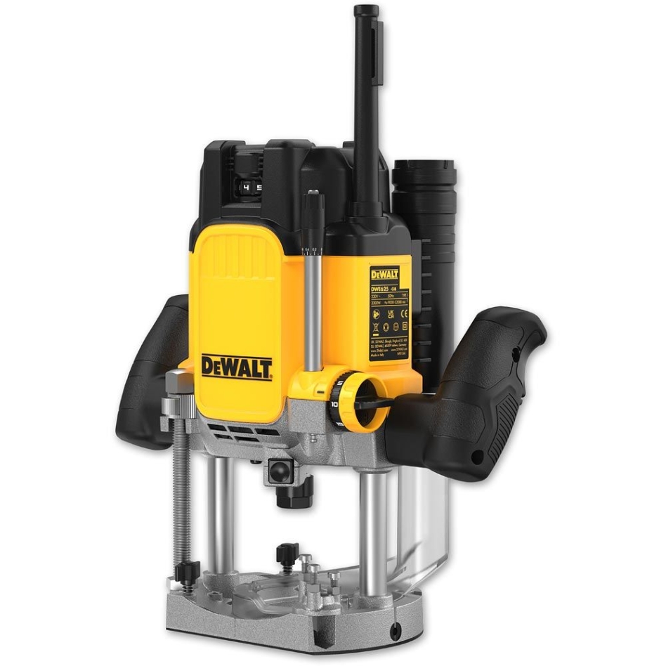 DeWalt DWE625KT-QS 2300 watts overfres + 5 års forhandlergaranti!