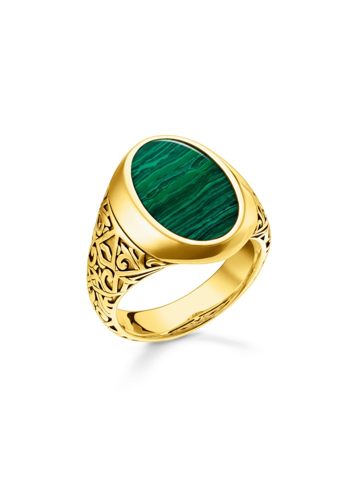 Thomas Sabo Ring in gold, grün günstig kaufen