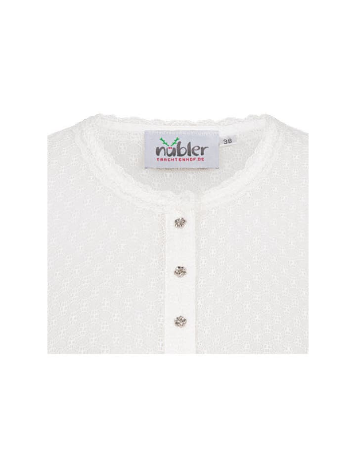 Nübler Dirndlbluse kurzarm Doris in Creme günstig kaufen
