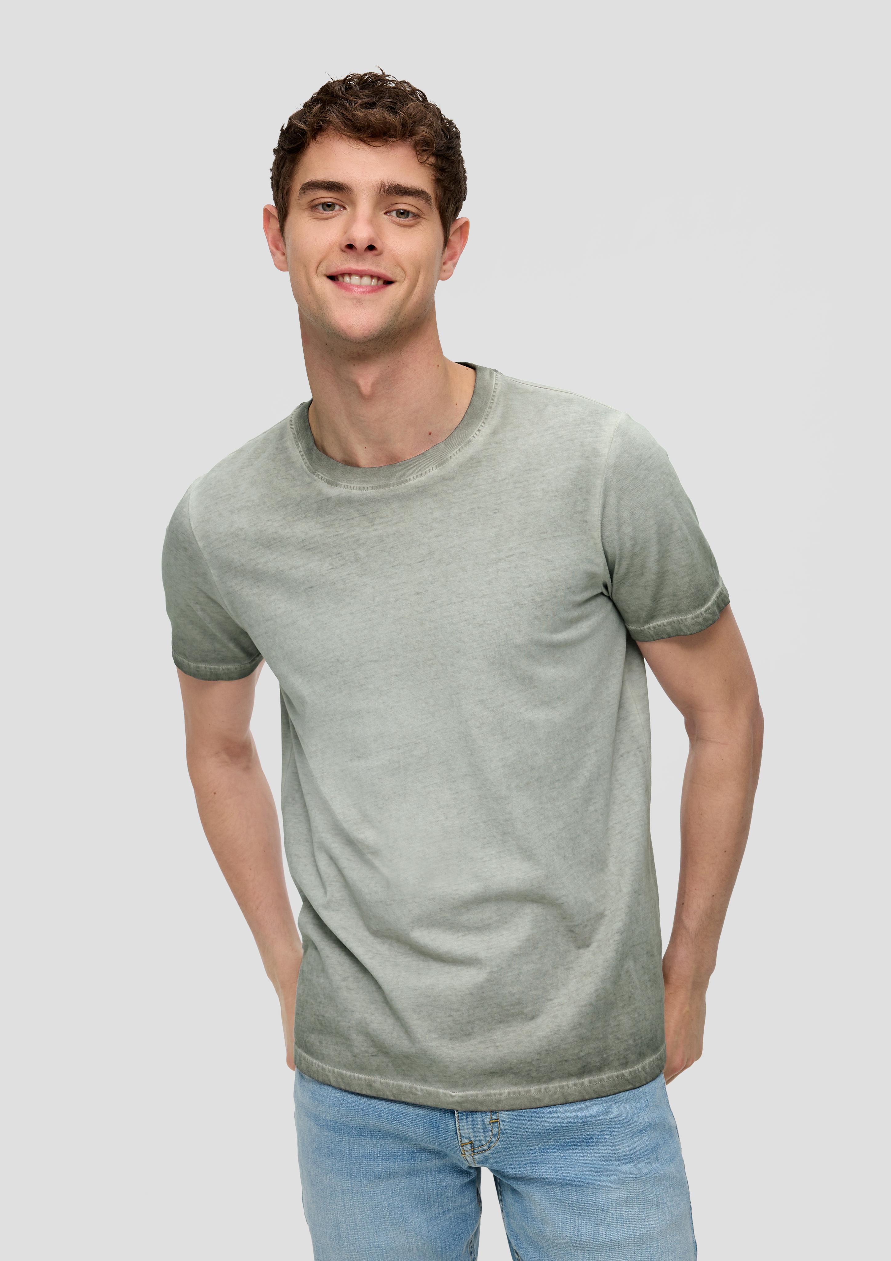 Baumwollshirt mit Garment Dye  2141047-7380