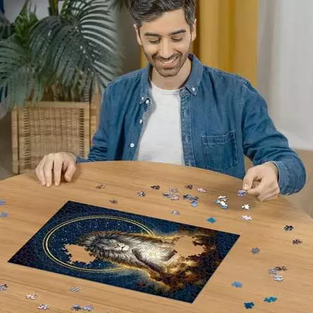 Puzzle 500 Teile - Leuchtender Löwe