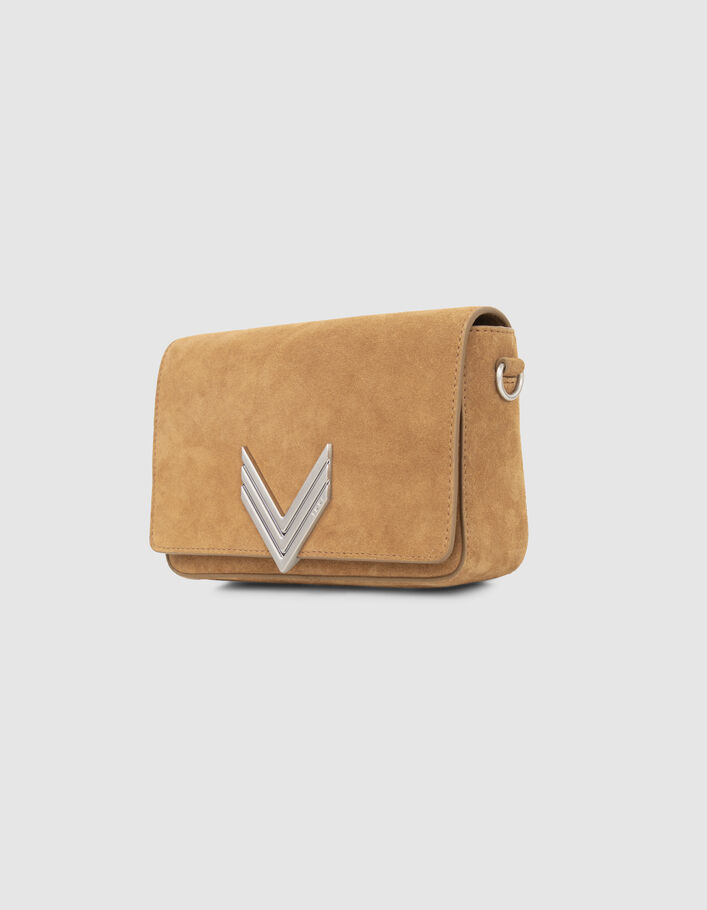 Le sac 111 en cuir de vachette velours sable femme