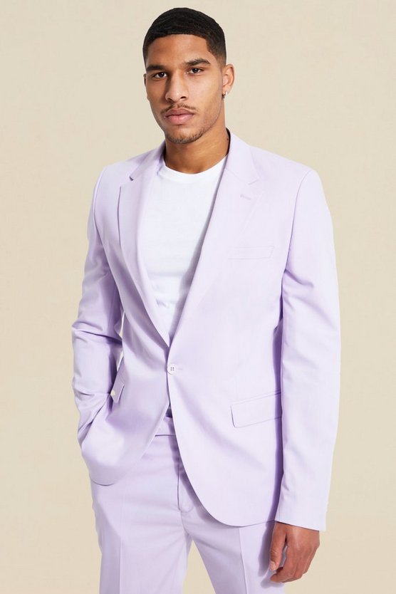 Tall einreihige Slim-Fit Anzugjacke