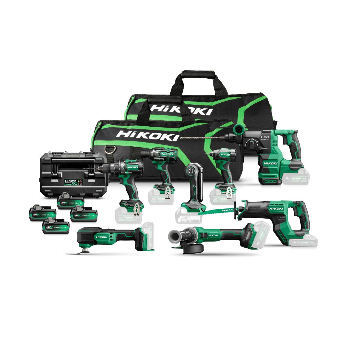 Baterie HiKOKI KC18H8A-MVA4 18V 4 x Baterie multivolt 5.0 Ah în geantă + 5 ani garanție de la dealer!