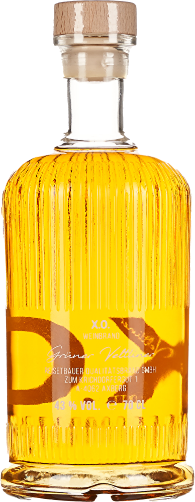 Reisetbauer & Ott Grüner Veltliner Weinbrand XO 0,7 Liter in Holzkiste