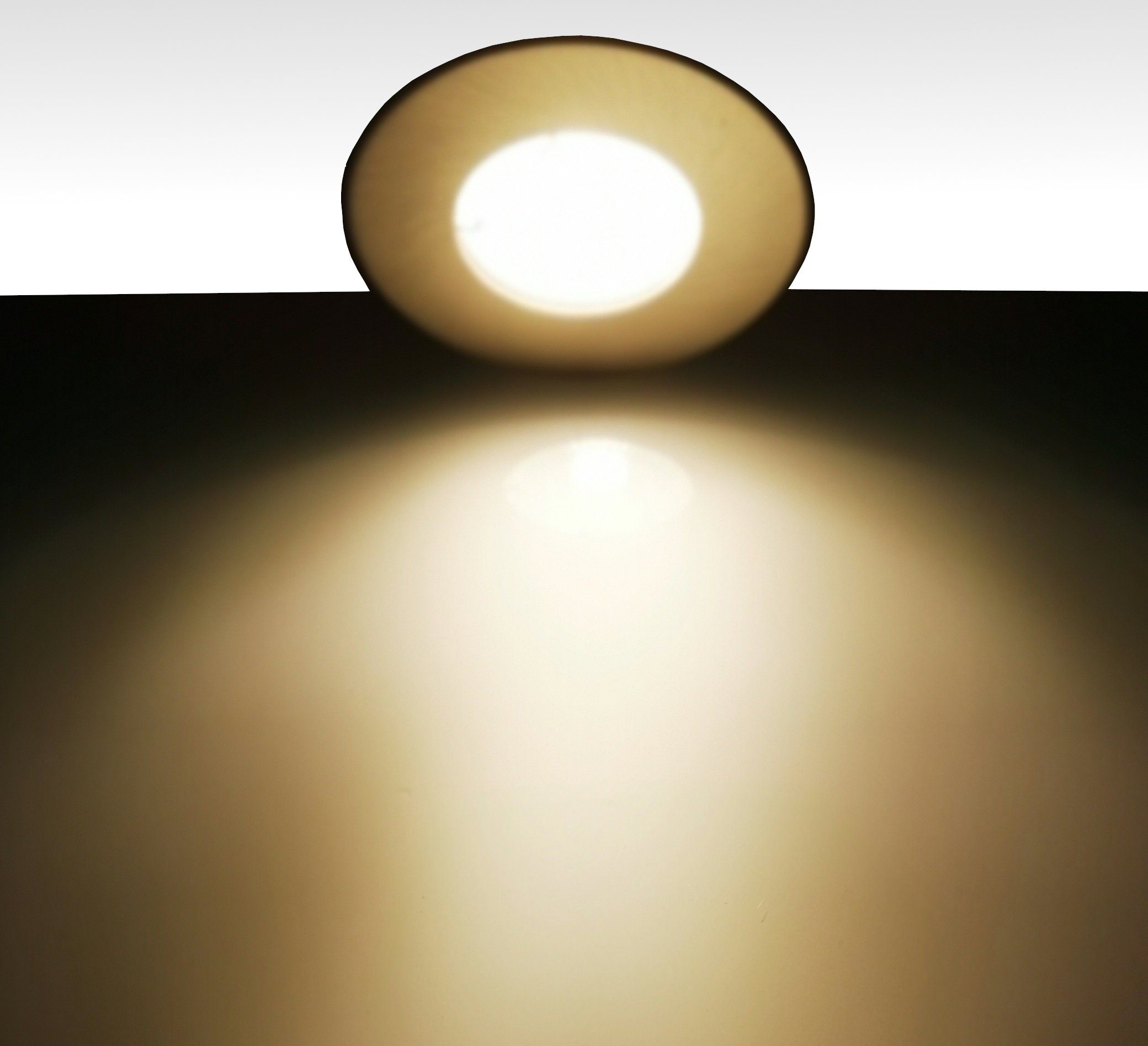 TRANGO LED Einbauleuchte, 6729IP-065AK Einbaustrahler Rund IP44 in Schwarz matt Badleuchte, Bad Einbauleuchte, Deckenspots, Einbauspots, Deckenleuchte inkl. 6x GU10 Lampenfassung für Bad, Sauna, Außen, Feuchtraum