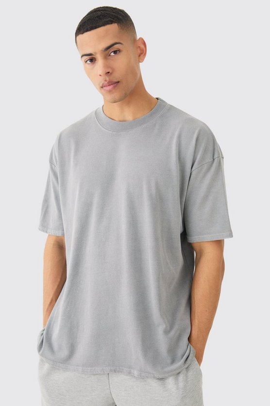 Oversize T-Shirt mit Monaco-Print