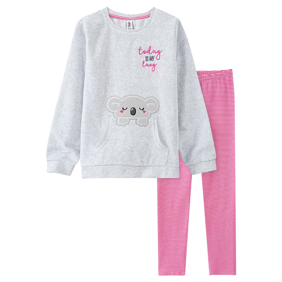 Mädchen Nicki-Schlafanzug mit Koala-Motiv