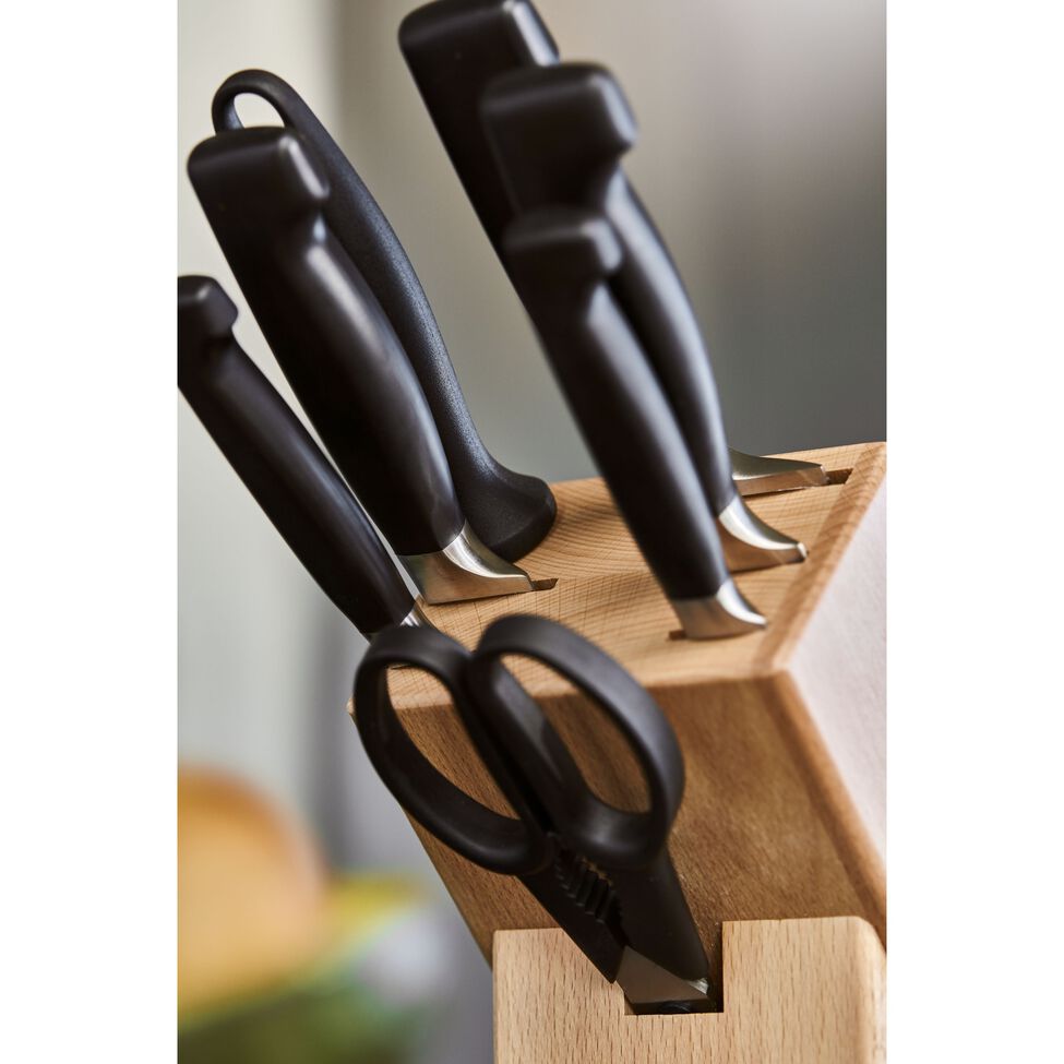 Messerblockset 8-tlg, Natur