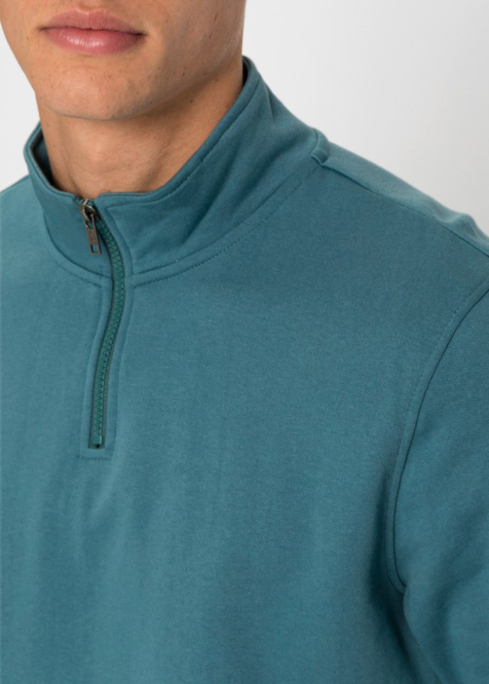Sweatshirt mit Troyerkragen