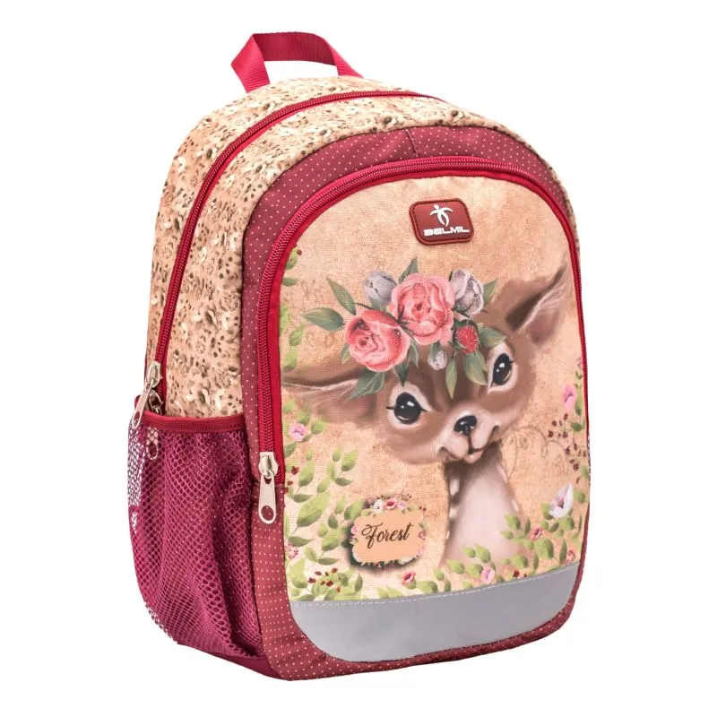 Belmil Kiddy Plus Kindergartenrucksack - Animal Forest Bambi