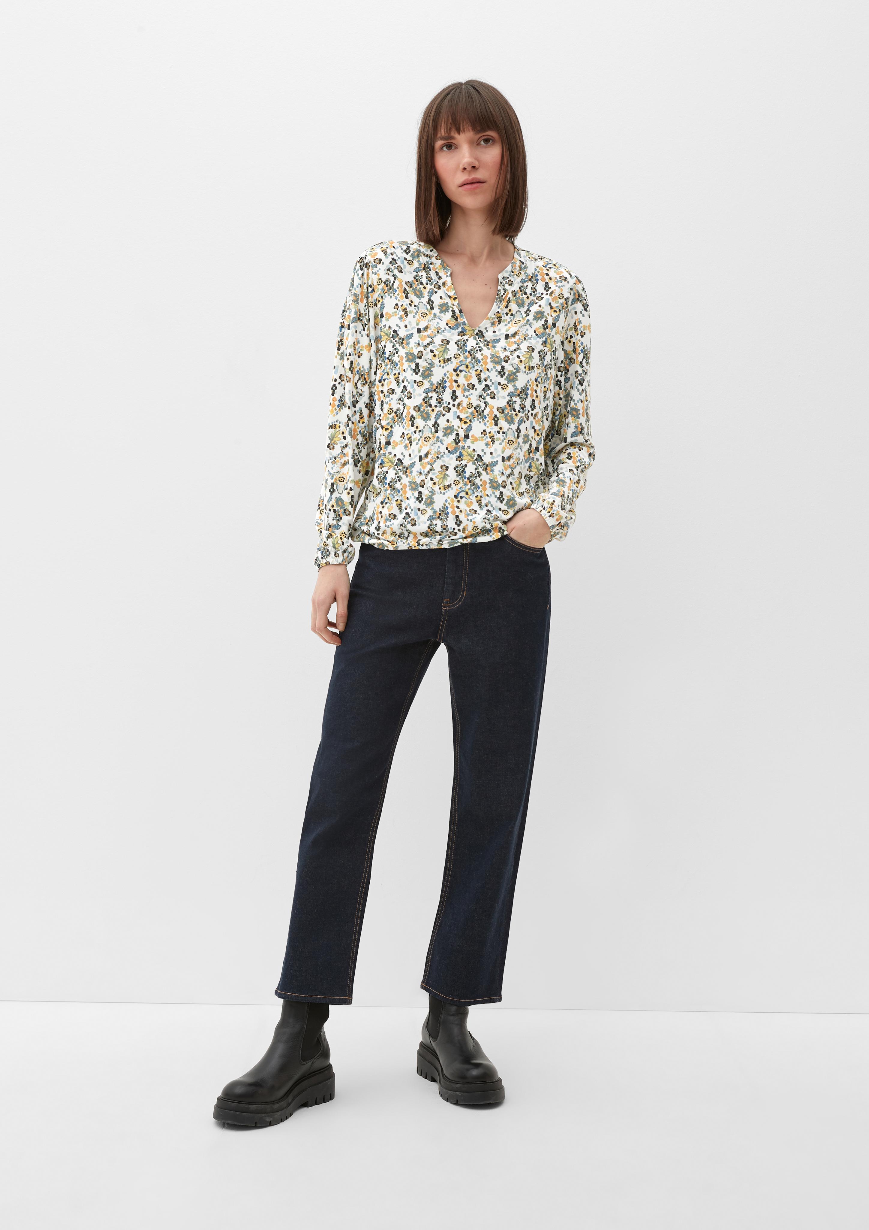 Jerseybluse mit Tunika-Ausschnitt  2129456-02A0