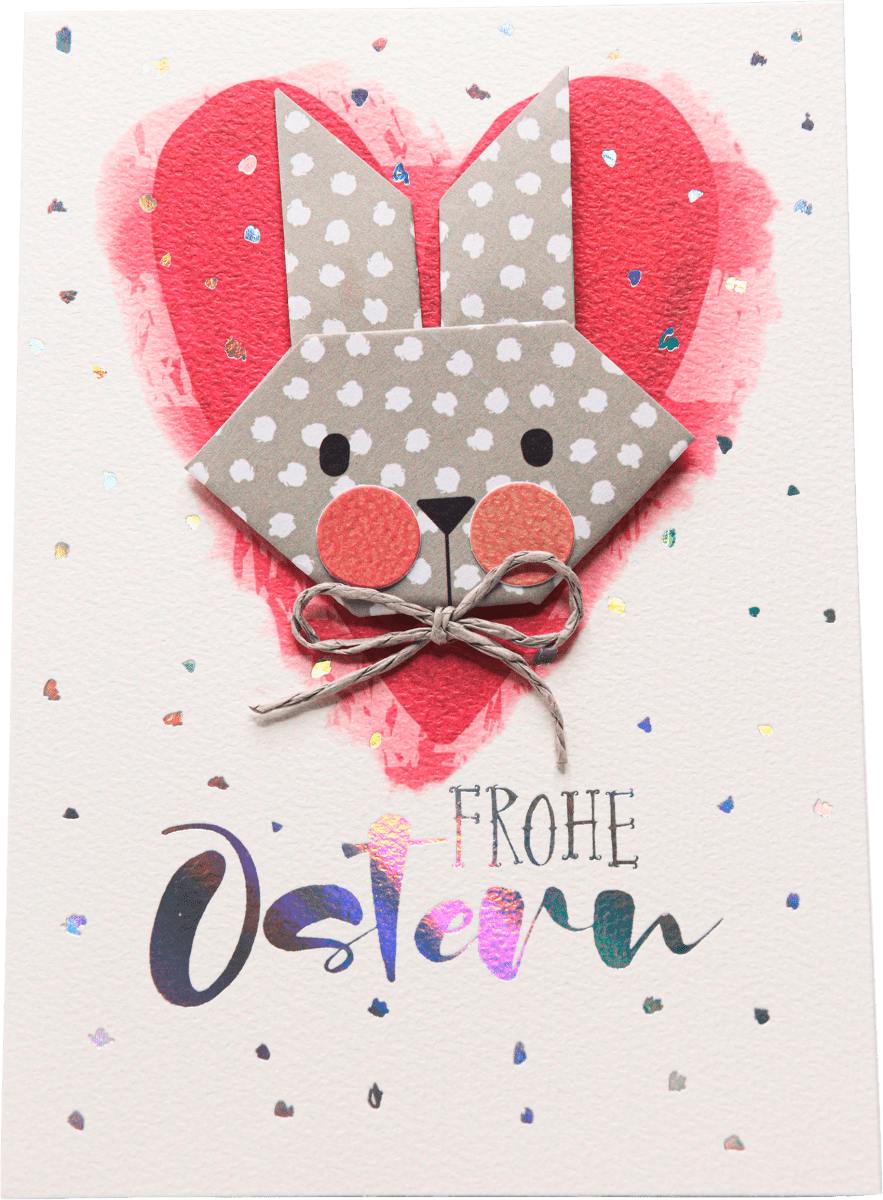 Grußkarte Ostern Origami, 1 St