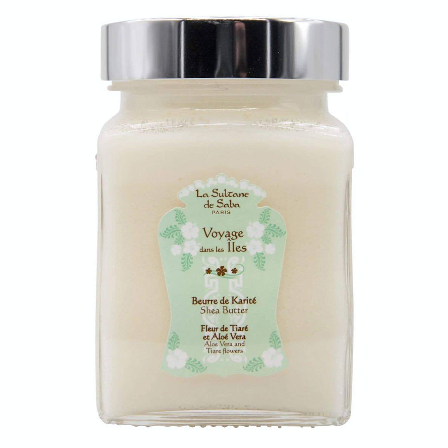 La Sultane de Saba Voyages Dans Les Îles Beurre de Karité - Fleur de Tiaré & Aloé Vera 300 g