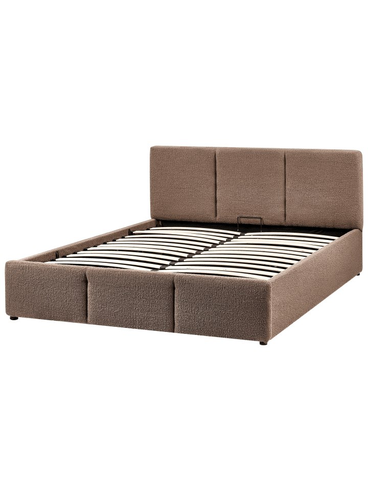 Beliani Doppelbett BOUSSE in Beige - (W) 151 x (H) 79 x (L) 219 cm günstig kaufen onesize