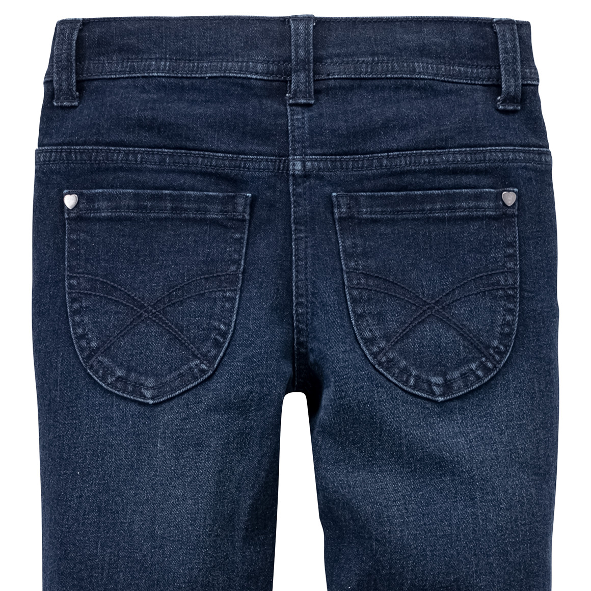 Mädchen Skinny-Jeans mit Used-Waschung