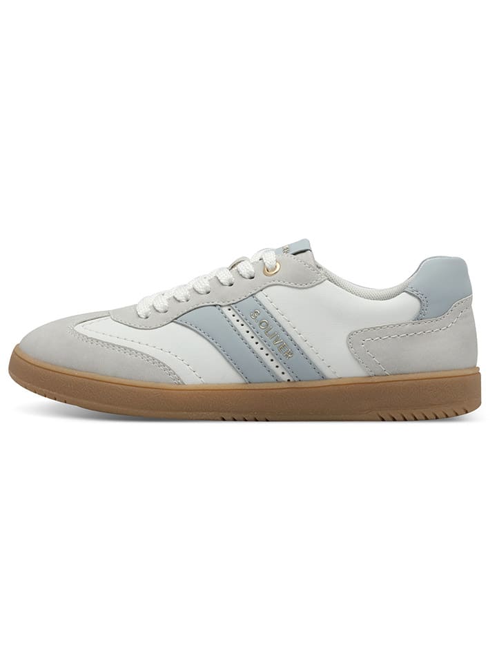 s.Oliver Sneakers in Weiß/ Grau/ Hellblau günstig kaufen
