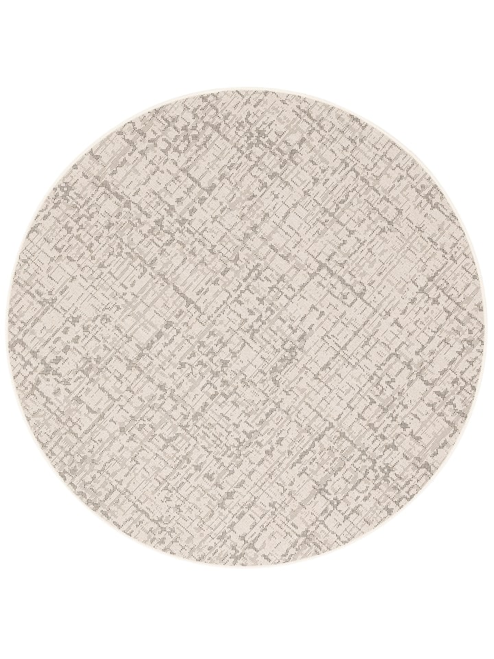 Snapstyle In & Outdoor Teppich Oslo Trend Rund in Creme günstig kaufen