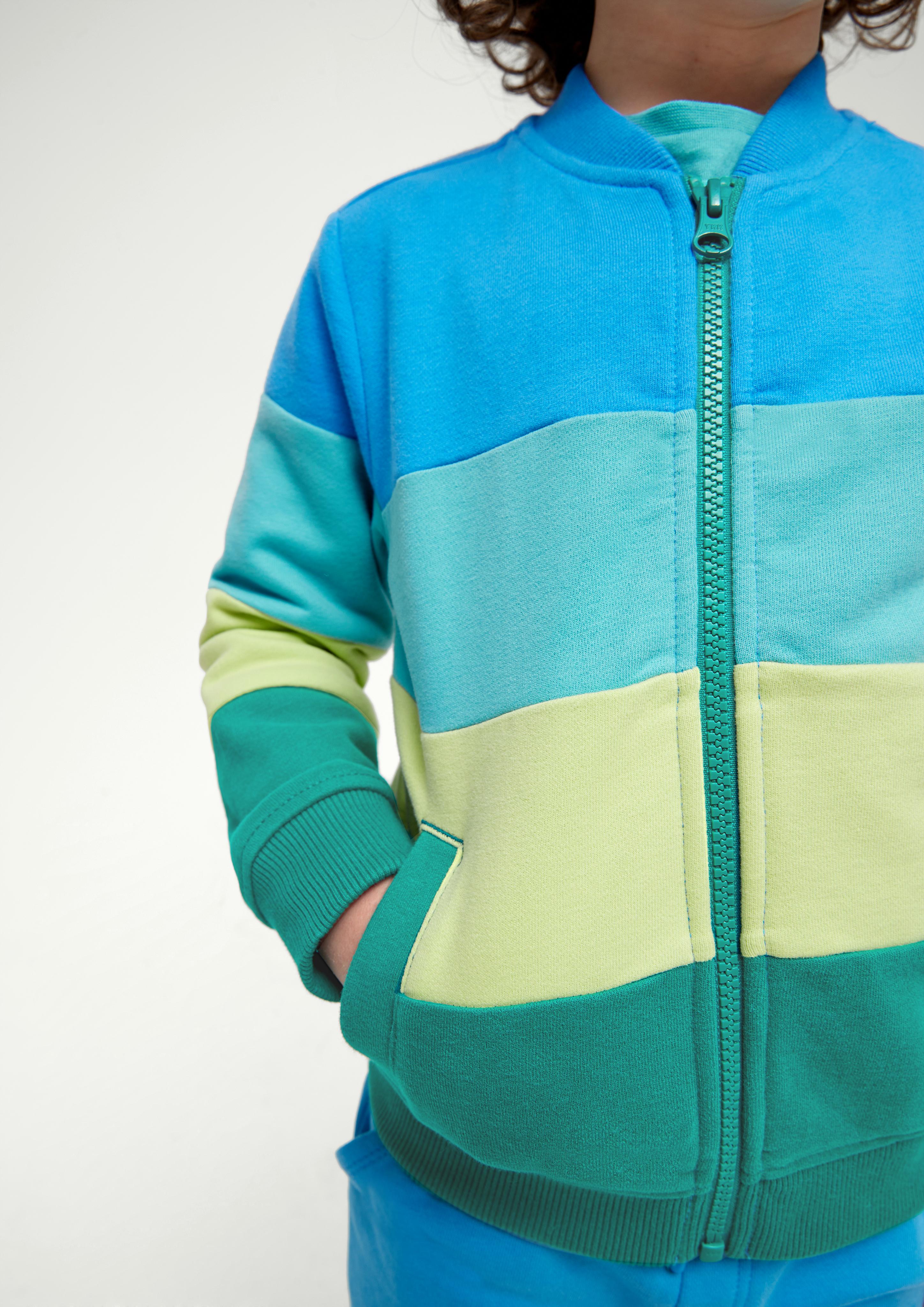 Sweatjacke im Colour Blocking  2130668-6431
