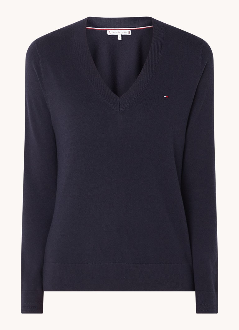 Tommy Hilfiger megztinis su siuvinėtu logotipu.