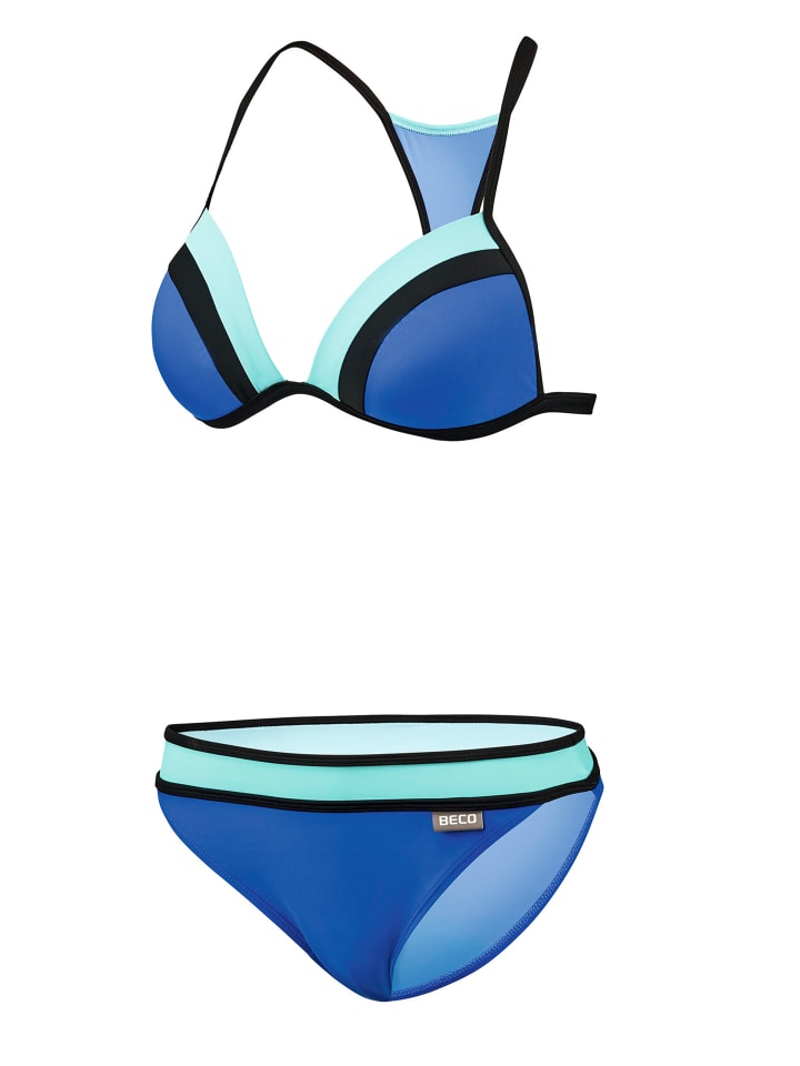 BECO the world of aquasports Bikini BEactive Sweetheart X-Back Swimwear in blau-türkis günstig kaufen