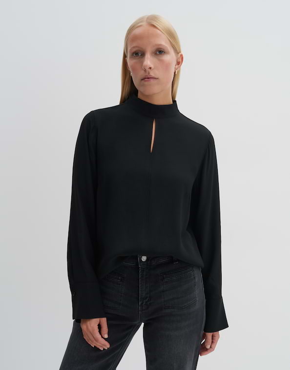 Stehkragenbluse Zeuna
