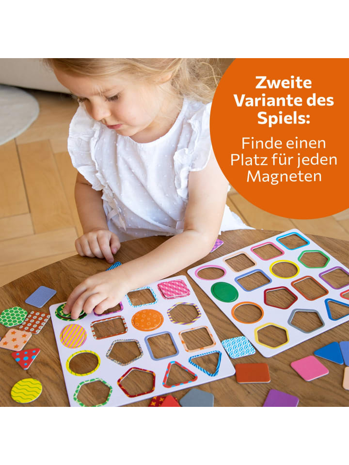 MAGNIKON Zuordnungsspiel Formen, Farben und Muster mit 32 Magneten ab 3 Jahren günstig kaufen onesize
