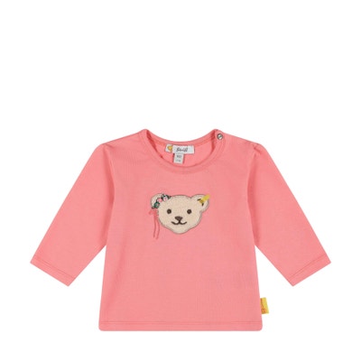 T-Shirt langarm, pink für Mädchen