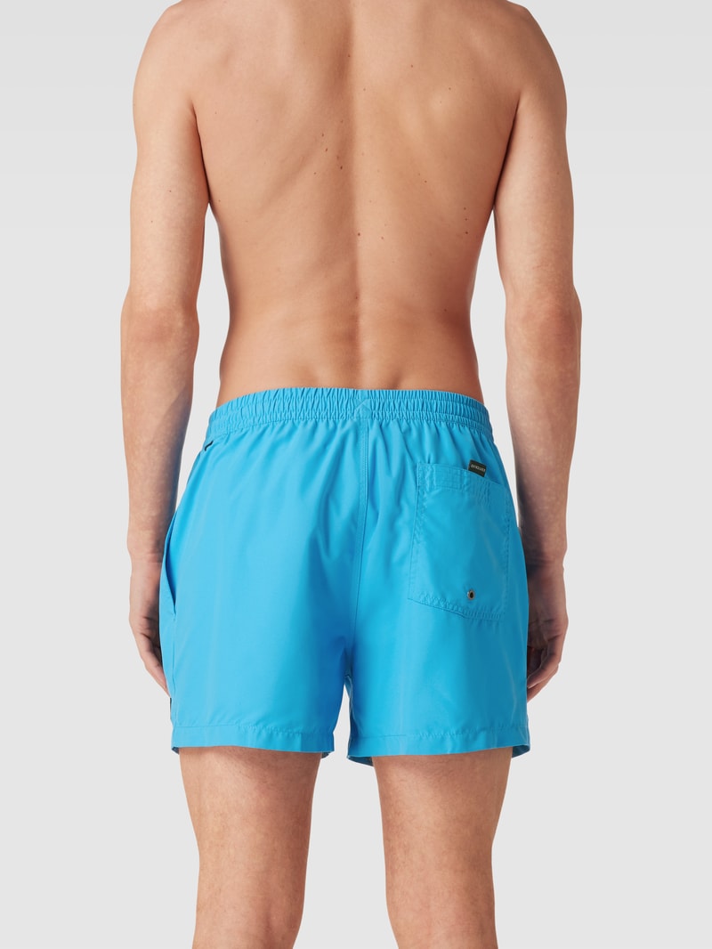 Badehose mit Label-Detail in blau